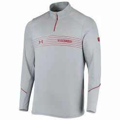 Men's Under Armour Gray Wisconsin Badgers Sideline Performance Lightweight Quarter-Zip Jacket 5 Men's Under Armour Gray Wisconsin Badgers Sideline Performance Lightweight Quarter-Zip Jacket -Under Armour SHOP unnamed file 14422