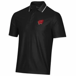 Men's Under Armour Black Wisconsin Badgers Playoff 2.0 Pique Performance Polo 7 Men's Under Armour Black Wisconsin Badgers Playoff 2.0 Pique Performance Polo -Under Armour SHOP unnamed file 14425