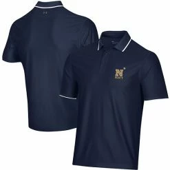 Men's Under Armour Navy Navy Midshipmen Playoff 2.0 Pique Performance Polo