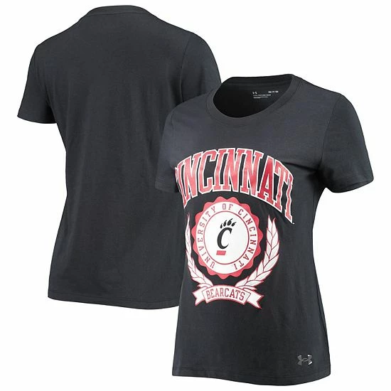 Women's Under Armour Black Cincinnati Bearcats T-Shirt 1 Women's Under Armour Black Cincinnati Bearcats T-Shirt