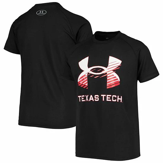 Youth Under Armour Black Texas Tech Red Raiders Logo Lockup Performance T-Shirt 1 Youth Under Armour Black Texas Tech Red Raiders Logo Lockup Performance T-Shirt