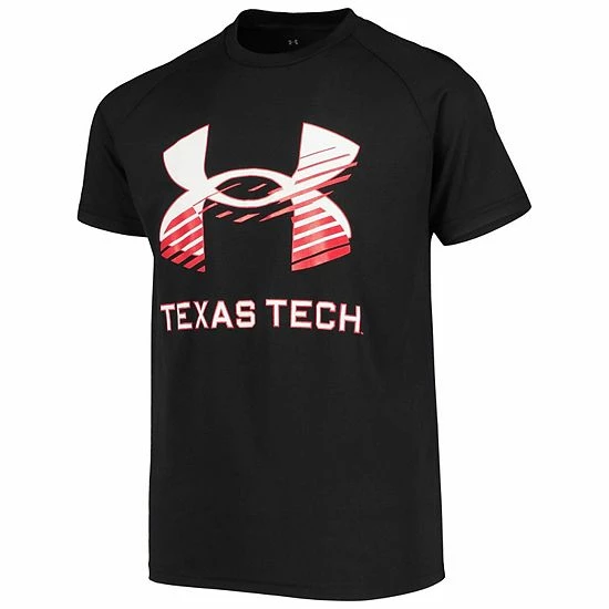 Youth Under Armour Black Texas Tech Red Raiders Logo Lockup Performance T-Shirt 3 Youth Under Armour Black Texas Tech Red Raiders Logo Lockup Performance T-Shirt - Image 3