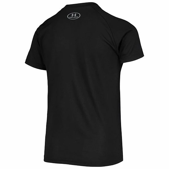 Youth Under Armour Black Texas Tech Red Raiders Logo Lockup Performance T-Shirt 4 Youth Under Armour Black Texas Tech Red Raiders Logo Lockup Performance T-Shirt - Image 4