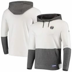 Men's Under Armour White Washington Wizards Combine Baseline Layer Performance Pullover Hoodie
