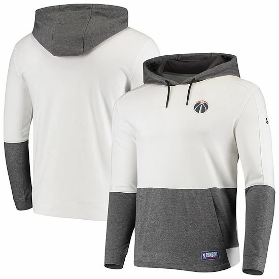 Men's Under Armour White Washington Wizards Combine Baseline Layer Performance Pullover Hoodie 1 Men's Under Armour White Washington Wizards Combine Baseline Layer Performance Pullover Hoodie