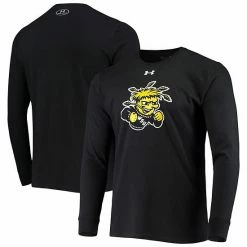 Men's Under Armour Black Wichita State Shockers School Logo Long Sleeve T-Shirt
