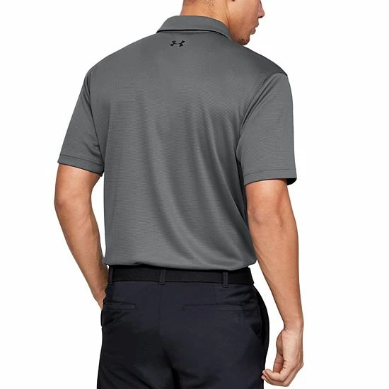 Men's Under Armour Tech Polo White Graphite 2 Men's Under Armour Tech Polo White Graphite - Image 2