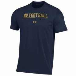 Men's Under Armour Navy Notre Dame Fighting Irish 2022 Sideline Football Performance Cotton T-Shirt -Under Armour SHOP unnamed file 14500