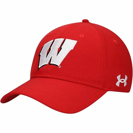 Men's Under Armour Red Wisconsin Badgers Team Sideline Airvent Performance Adjustable Hat 1 Men's Under Armour Red Wisconsin Badgers Team Sideline Airvent Performance Adjustable Hat
