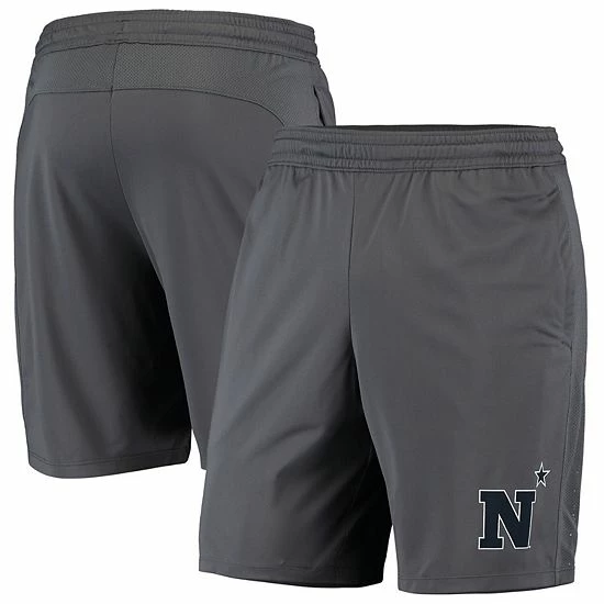 Men's Under Armour Gray Navy Midshipmen College Raid Performance Shorts 2 Men's Under Armour Gray Navy Midshipmen College Raid Performance Shorts - Image 2
