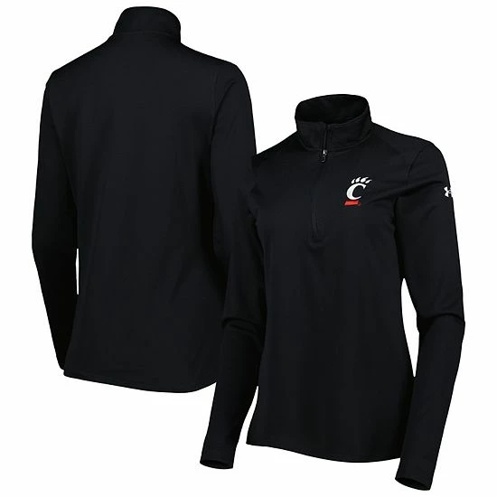 Women's Under Armour Black Cincinnati Bearcats Tech Mesh Performance Quarter-Zip Jacket 2 Women's Under Armour Black Cincinnati Bearcats Tech Mesh Performance Quarter-Zip Jacket - Image 2