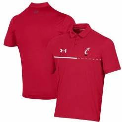 Men's Under Armour Red Cincinnati Bearcats Title Polo