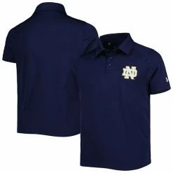 Youth Under Armour Navy Notre Dame Fighting Irish Tech Mesh Performance Polo