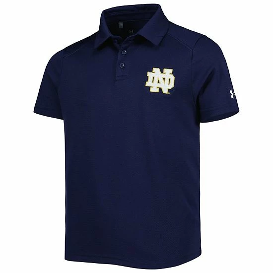 Youth Under Armour Navy Notre Dame Fighting Irish Tech Mesh Performance Polo 3 Youth Under Armour Navy Notre Dame Fighting Irish Tech Mesh Performance Polo - Image 3