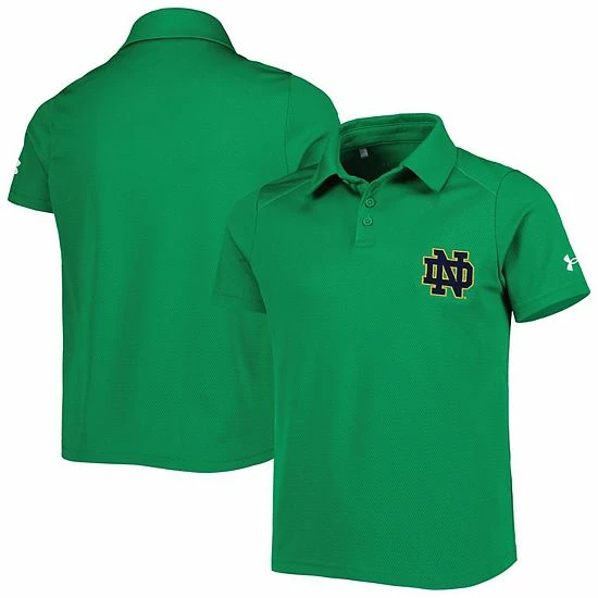 Youth Under Armour Green Notre Dame Fighting Irish Tech Mesh Performance Polo 2 Youth Under Armour Green Notre Dame Fighting Irish Tech Mesh Performance Polo - Image 2