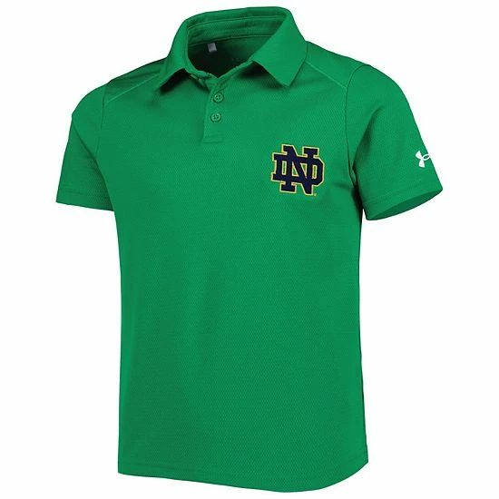 Youth Under Armour Green Notre Dame Fighting Irish Tech Mesh Performance Polo 3 Youth Under Armour Green Notre Dame Fighting Irish Tech Mesh Performance Polo - Image 3
