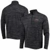 Men's Under Armour Heathered Black South Carolina Gamecocks Tempo Fleece Quarter-Zip Jacket