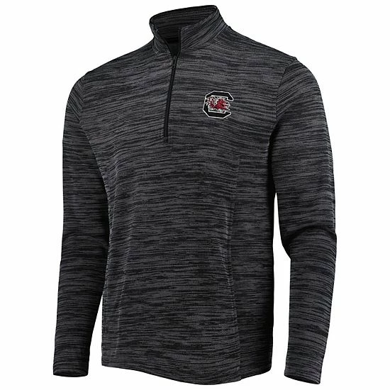 Men's Under Armour Heathered Black South Carolina Gamecocks Tempo Fleece Quarter-Zip Jacket 3 Men's Under Armour Heathered Black South Carolina Gamecocks Tempo Fleece Quarter-Zip Jacket - Image 3