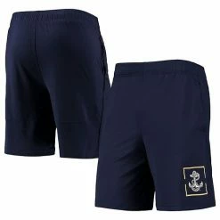 Men's Under Armour Navy Navy Midshipmen Mesh Raid Performance Shorts