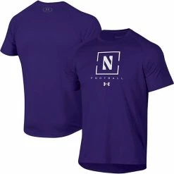 Men's Under Armour Purple Northwestern Wildcats Tech Performance Raglan T-Shirt