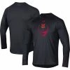 Men's Under Armour Black Maryland Terrapins Football Icon Raglan Long Sleeve T-Shirt