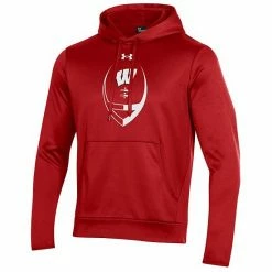 Men's Under Armour Red Wisconsin Badgers Football Icon Pullover Hoodie -Under Armour SHOP unnamed file 14679