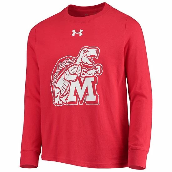 Youth Under Armour Red Maryland Terrapins Vault Long Sleeve T-Shirt 3 Youth Under Armour Red Maryland Terrapins Vault Long Sleeve T-Shirt - Image 3