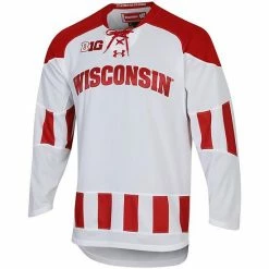 Men's Under Armour White Wisconsin Badgers UA Replica Hockey Jersey 6 Men's Under Armour White Wisconsin Badgers UA Replica Hockey Jersey -Under Armour SHOP unnamed file 14695