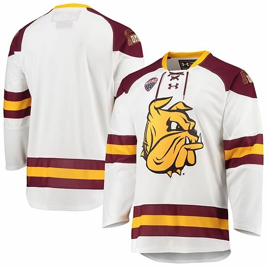Men's Under Armour White Minnesota Duluth Bulldogs Replica Hockey Jersey 2 Men's Under Armour White Minnesota Duluth Bulldogs Replica Hockey Jersey - Image 2