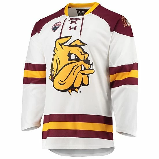 Men's Under Armour White Minnesota Duluth Bulldogs Replica Hockey Jersey 3 Men's Under Armour White Minnesota Duluth Bulldogs Replica Hockey Jersey - Image 3