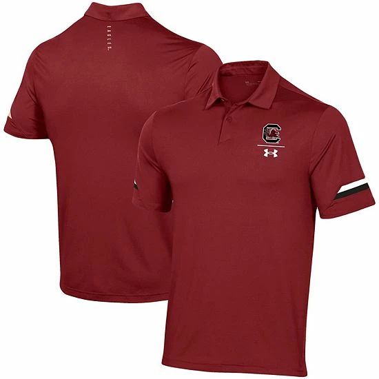 Men's Under Armour Garnet South Carolina Gamecocks Elevated Coaches Polo 1 Men's Under Armour Garnet South Carolina Gamecocks Elevated Coaches Polo