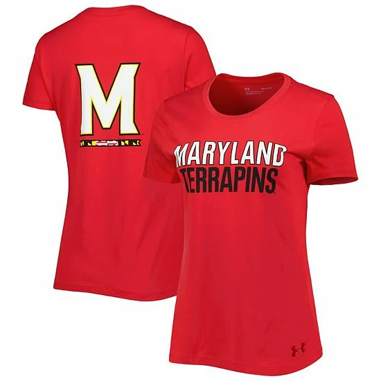 Women's Under Armour Red Maryland Terrapins 2-Hit Performance T-Shirt 1 Women's Under Armour Red Maryland Terrapins 2-Hit Performance T-Shirt