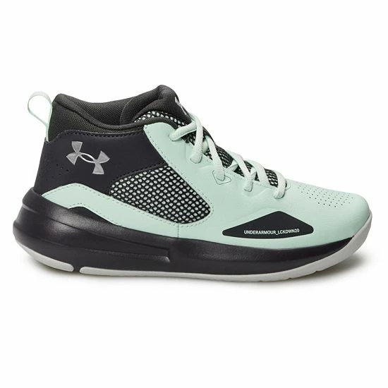 Under Armour Lockdown 5 Grade School Kids' Basketball Shoes Red Black White 2 Under Armour Lockdown 5 Grade School Kids' Basketball Shoes Red Black White - Image 2