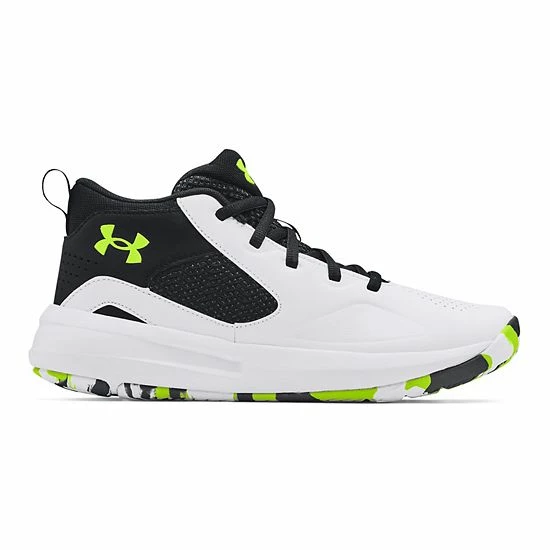 Under Armour Lockdown 5 Grade School Kids' Basketball Shoes Red Black White 6 Under Armour Lockdown 5 Grade School Kids' Basketball Shoes Red Black White - Image 6
