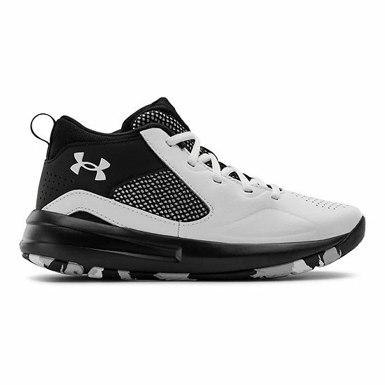 Under Armour Lockdown 5 Grade School Kids' Basketball Shoes Red Black White 8 Under Armour Lockdown 5 Grade School Kids' Basketball Shoes Red Black White - Image 8