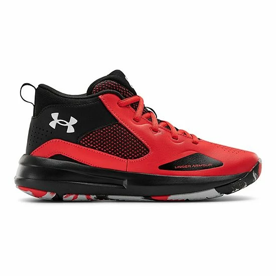 Under Armour Lockdown 5 Grade School Kids' Basketball Shoes Red Black White 9 Under Armour Lockdown 5 Grade School Kids' Basketball Shoes Red Black White - Image 9