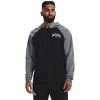 Men's Under Armour Wordmark Rival Fleece Hoodie Pitch Gray