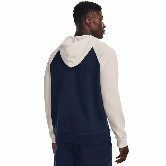 Men's Under Armour Wordmark Rival Fleece Hoodie Pitch Gray 2 Men's Under Armour Wordmark Rival Fleece Hoodie Pitch Gray - Image 2