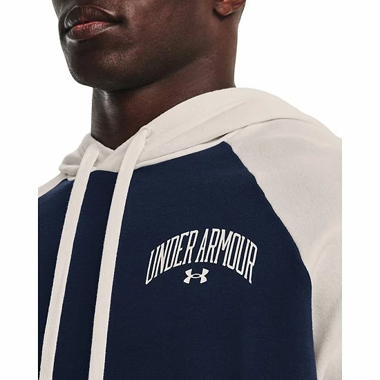 Men's Under Armour Wordmark Rival Fleece Hoodie Pitch Gray 4 Men's Under Armour Wordmark Rival Fleece Hoodie Pitch Gray - Image 4