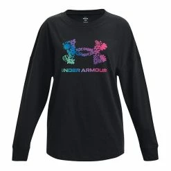 Girls 7-16 Under Armour Gradient Logo Graphic Tee Black