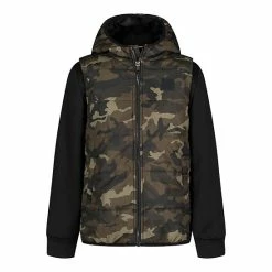 Boys 8-20 Under Armour Medium Weight Hoodie Vest Baroque Green