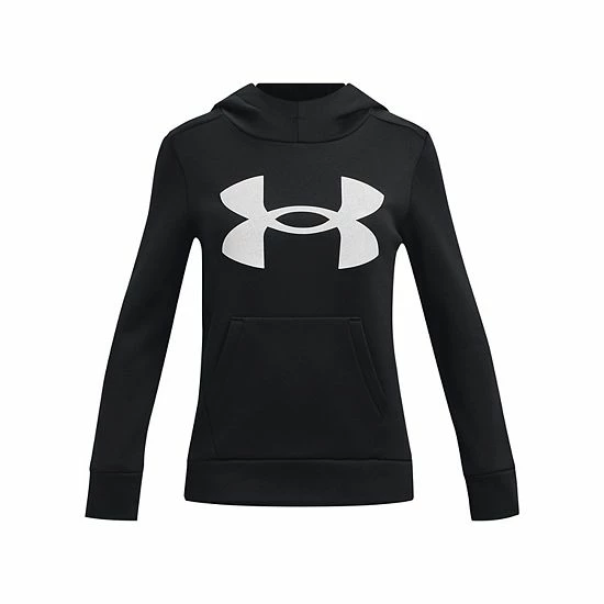 Girls 7-16 Under Armour Glitter Fleece Hoodie Blue 4 Girls 7-16 Under Armour Glitter Fleece Hoodie Blue - Image 4