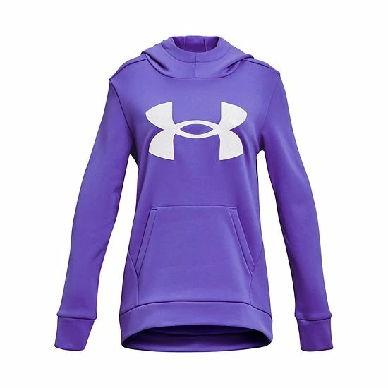 Girls 7-16 Under Armour Glitter Fleece Hoodie Blue 5 Girls 7-16 Under Armour Glitter Fleece Hoodie Blue - Image 5