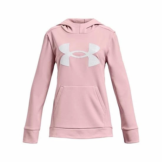 Girls 7-16 Under Armour Glitter Fleece Hoodie Blue 6 Girls 7-16 Under Armour Glitter Fleece Hoodie Blue - Image 6