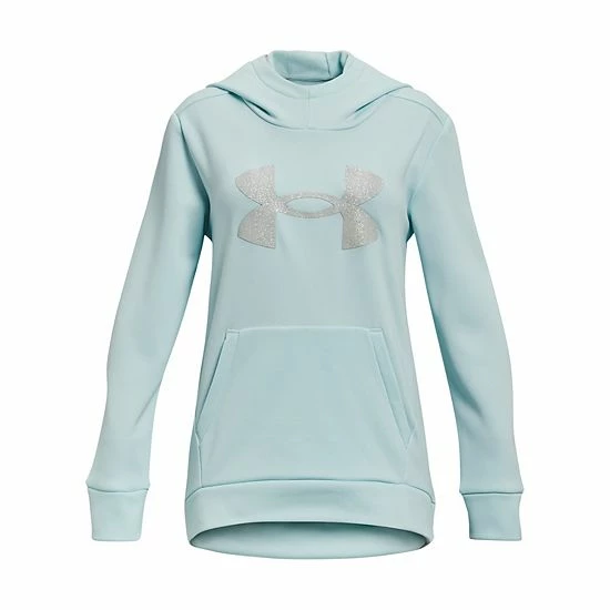 Girls 7-16 Under Armour Glitter Fleece Hoodie Blue 7 Girls 7-16 Under Armour Glitter Fleece Hoodie Blue - Image 7