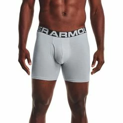 Men's Under Armour 3-pack Charged Cotton® Stretch 6-inch Boxerjock® Boxer Briefs 100 White -Under Armour SHOP unnamed file 1762