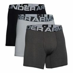 Men's Under Armour 3-pack Charged Cotton® Stretch 6-inch Boxerjock® Boxer Briefs 100 White -Under Armour SHOP unnamed file 1770