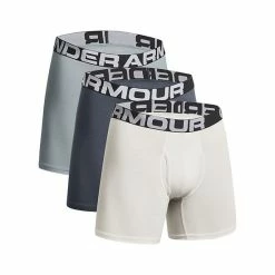 Men's Under Armour 3-pack Charged Cotton® Stretch 6-inch Boxerjock® Boxer Briefs 100 White -Under Armour SHOP unnamed file 1773