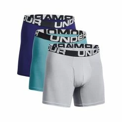 Men's Under Armour 3-pack Charged Cotton® Stretch 6-inch Boxerjock® Boxer Briefs 100 White -Under Armour SHOP unnamed file 1774