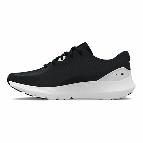 Under Armour Surge 3 Grade School Kids' Shoes Gravel Black 2 Under Armour Surge 3 Grade School Kids' Shoes Gravel Black - Image 2